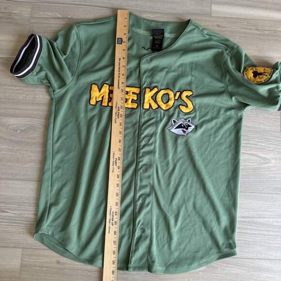 Unisex Disney Pocahontas Meeko Green Baseball Jersey Boxlunch Exclusive Large - Picture 8 of 10